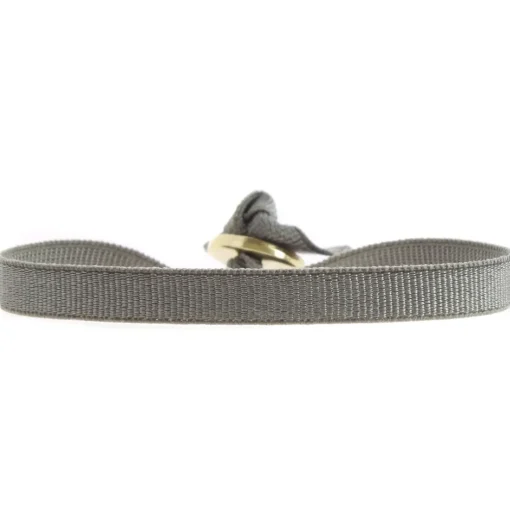 Bracelet Les Interchangeables A50340 - Ruban 6mm Marron Foncé Clair Femme