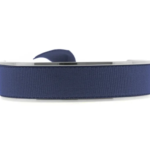 Bracelet Les Interchangeables A47619 - Jonc Ruban Interchangeables 12mm Marine Femme