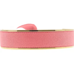 Bracelet Les Interchangeables A47532 - Jonc Ruban Interchangeables 12mm Corail Clair Femme