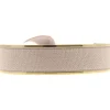 Bracelet Les Interchangeables A47526 - Jonc Ruban Interchangeables 12mm Beige Rose Femme