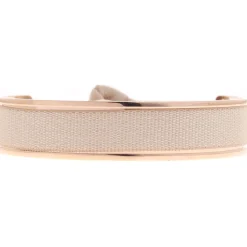 Bracelet Les Interchangeables A42775 - Jonc Ruban Interchangeables 9mm Beige Femme