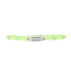 Bracelet Les Interchangeables A58658 - Mini Plaque 2 Rangs Perle Gomme Vert Fluo Femme