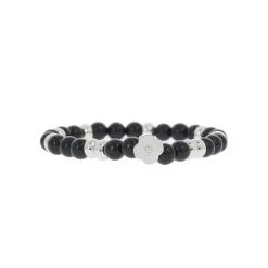Bracelet Les Interchangeables A58821 - Perle Forme Fleur Noir Femme