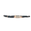Bracelet Les Interchangeables A58636 - Mini Plaque 2 Rangs Perle Gomme Noir Femme