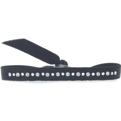 Bracelet Les Interchangeables A54412 - 1 Rang Noir Femme