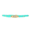 Bracelet Les Interchangeables A58624 - Mini Plaque 2 Rangs Perle Gomme Vert Femme