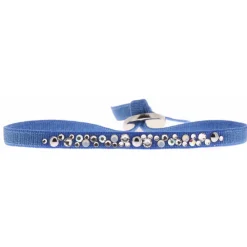 Bracelet Les Interchangeables A39695 - Bracelet Tissu Acier Bleu Femme