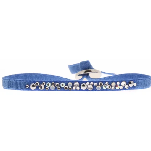 Bracelet Les Interchangeables A39695 - Bracelet Tissu Acier Bleu Femme