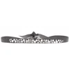 Bracelet Les Interchangeables A36293 - Bracelet Tissu Gris Cristaux de haute qualité Femme