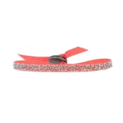 Bracelet Les Interchangeables A49637 - FABRIC Corail Clair Cristal Femme