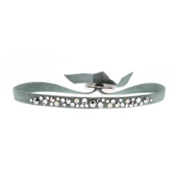 Bracelet Les Interchangeables A41178 - Bracelet Tissu Acier Bleu Femme