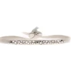 Bracelet Les Interchangeables A39496 - Bracelet Tissu Acier Gris Femme