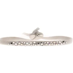 Bracelet Les Interchangeables A39496 - Bracelet Tissu Acier Gris Femme