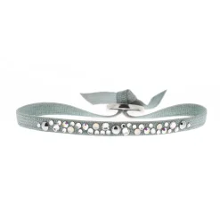Bracelet Les Interchangeables A36961 - Bracelet Tissu Acier Bleu Femme