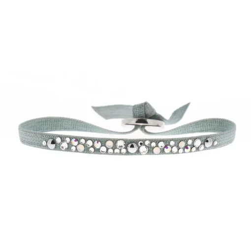 Bracelet Les Interchangeables A36961 - Bracelet Tissu Acier Bleu Femme