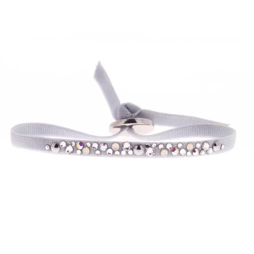 Bracelet Les Interchangeables A41176 - Bracelet Tissu Acier Rose Femme