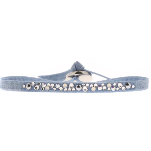 Bracelet Les Interchangeables A41175 - Bracelet Tissu Acier Turquoise Femme