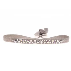 Bracelet Les Interchangeables A36957 - Bracelet Tissu Acier Gris Femme