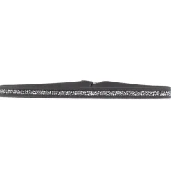 Bracelet Les Interchangeables A39616 - Bracelet Tissu Gris Cristaux de haute qualité Femme