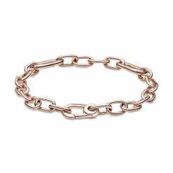 Bracelet Link Métal Doré Rose Pandora ME