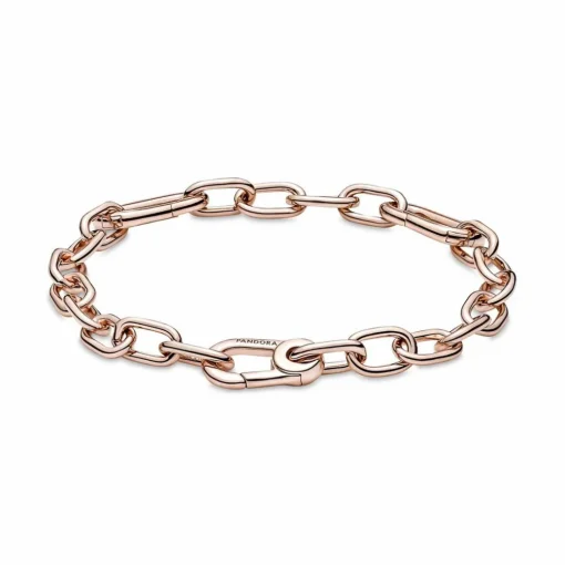 Bracelet Link Métal Doré Rose Pandora ME