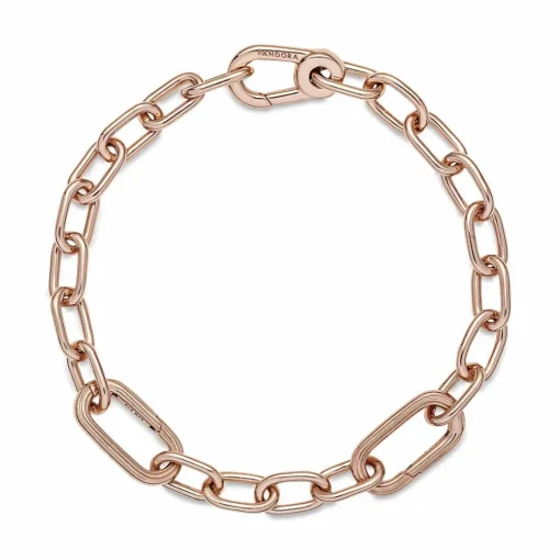 Bracelet Link Métal Doré Rose Pandora ME
