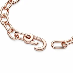 Bracelet Link Métal Doré Rose Pandora ME