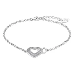 Bracelet Lotus Silver LP1917-2/1 - coeur 16cm + 3cm reglable moments Argent Femme
