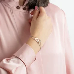 Bracelet Lotus Silver MOMENTS LP1818-2-1 - Bracelet MOMENTS Argent Coeur Femme