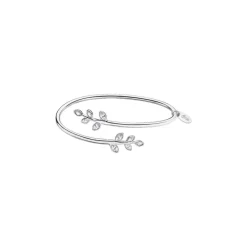 Bracelet Lotus Silver Pure Essentiel LP1783-2-1 - Bracelet Rigide Argent Feuille Inversees Femme