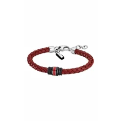 Bracelet Lotus Style LS1814-2-2 - Bracelet Urban Man Tressé Rouge Homme