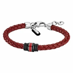 Bracelet Lotus Style LS1814-2-2 - Bracelet Urban Man Tressé Rouge Homme