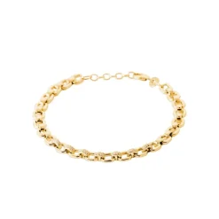 Bracelet maille femme oxyde de zirconium plaqué or Maison de la Bijouterie UW3VZ5ZV