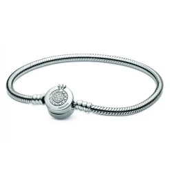 Bracelet Maille Serpent O Couronné Signature Pandora
