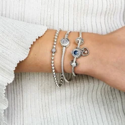 Bracelet Maille Serpent O Couronné Signature Pandora