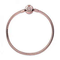 Bracelet Maille Serpent O Couronné Signature Pandora