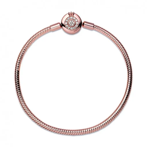 Bracelet Maille Serpent O Couronné Signature Pandora