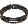 Bracelet Marron Homme Multi-rangs - YALE