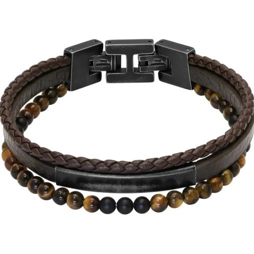Bracelet Marron Homme Multi-rangs - YALE