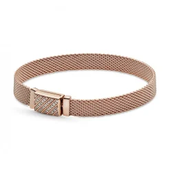 Bracelet Milanais Fermoir pavé Pandora Reflexions