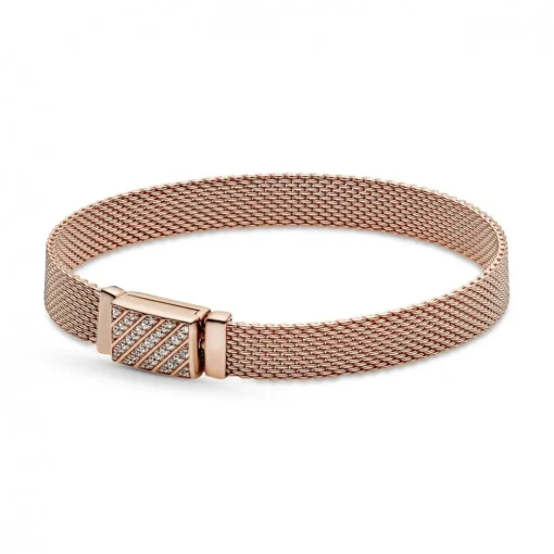 Bracelet Milanais Fermoir pavé Pandora Reflexions