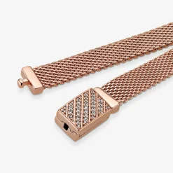 Bracelet Milanais Fermoir pavé Pandora Reflexions