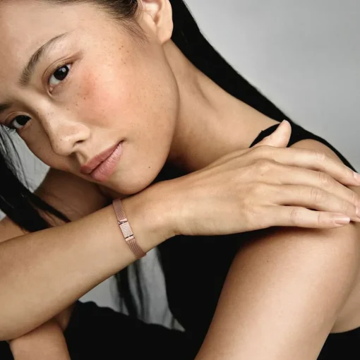 Bracelet Milanais Fermoir pavé Pandora Reflexions