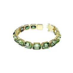 Bracelet Millenia Taille octogonale Dégradé de couleur Vert Placage de ton or