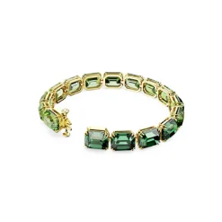 Bracelet Millenia Taille octogonale Dégradé de couleur Vert Placage de ton or