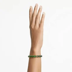 Bracelet Millenia Taille octogonale Dégradé de couleur Vert Placage de ton or
