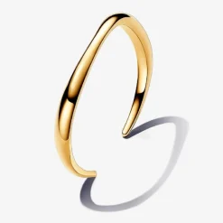 Bracelet ouvert plaqué or 14 carats