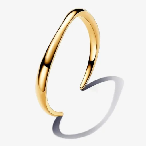 Bracelet ouvert plaqué or 14 carats