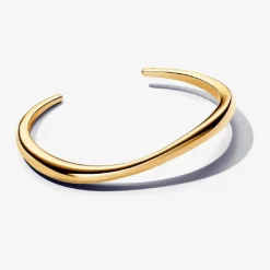 Bracelet ouvert plaqué or 14 carats