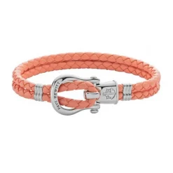Bracelet Paul Hewitt PH-FSH-L-S-A-S - Acier PHINITY SHACKLE Cuir Abricot Mixte